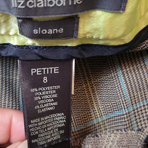 LIZ CLAIBORNE SLOANE Wide Leg Trouser 8P Petite - Picture 7 of 13